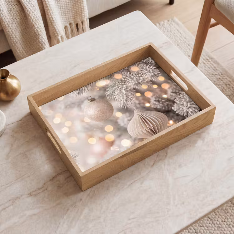 Dienblad - Kerstbal - Kerst - Goud — 2
