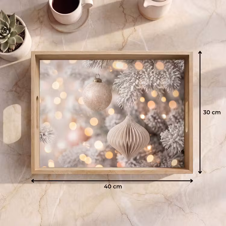 Dienblad - Kerstbal - Kerst - Goud — 9