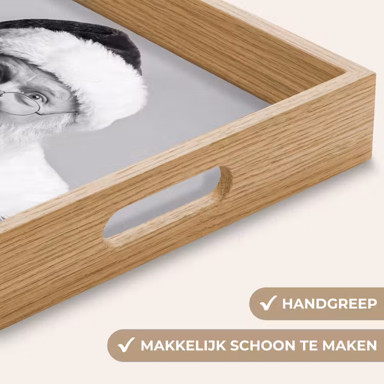 Dienblad - Kerstman - Zwart-wit - Kerst — 5