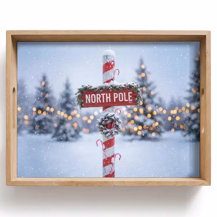 Dienblad - Kerst - Sneeuw - Winter — 1