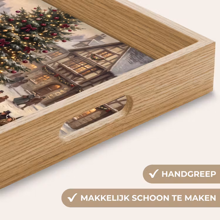 Dienblad - Kerstboom - Sneeuw - Stad — 5