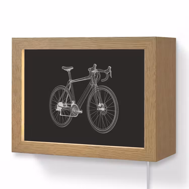 Lightbox - Wandlamp - Lijnen - Illustratie - Wit — 1