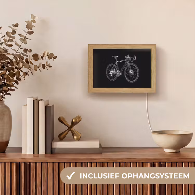 Lightbox - Wandlamp - Lijnen - Illustratie - Wit — 8