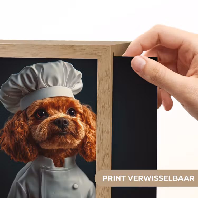 Lightbox - Wandlamp - Bruin - Kok - Hondje — 3