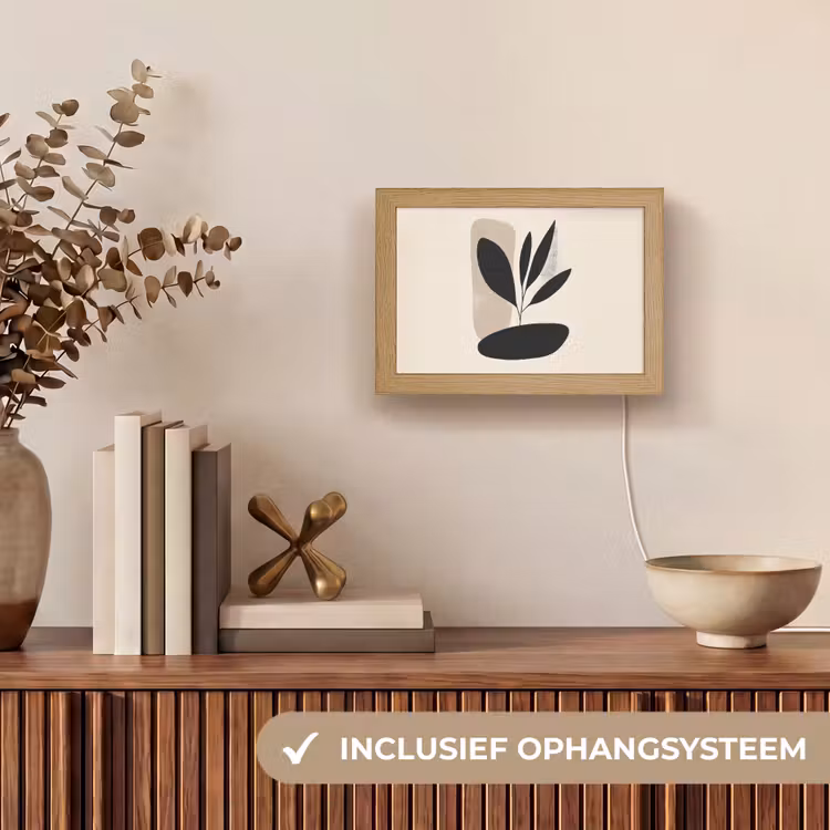 Lightbox - Wandlamp - Plant - Beige - Japandi — 8