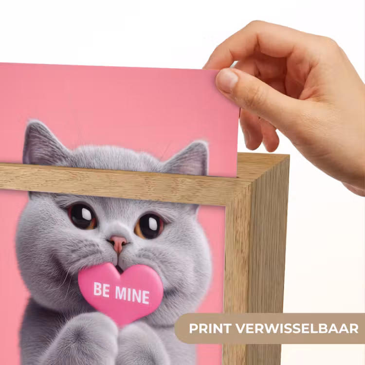 Lightbox - Wandlamp - Kat - Valentijn - Roze - Liefde — 3