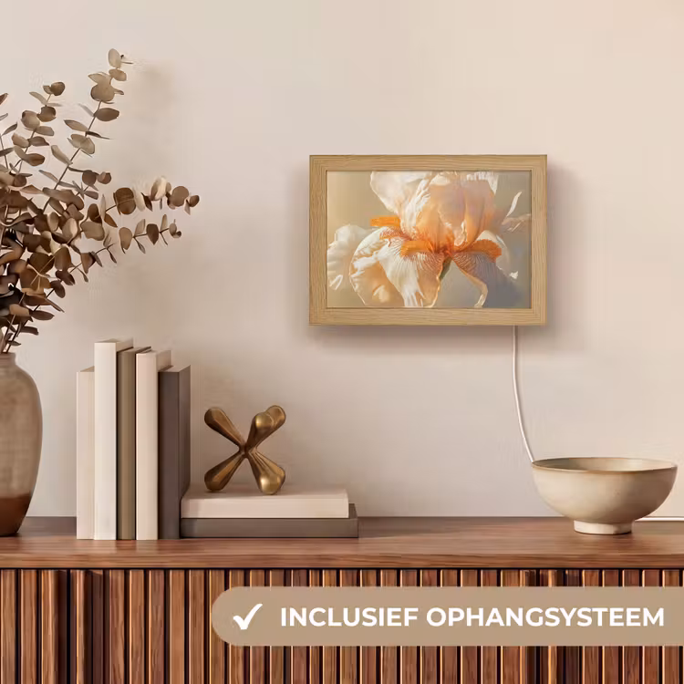 Lightbox - Wandlamp - Iris Close-up Beige — 8