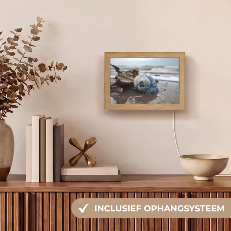 Lightbox - Wandlamp - Schelp - Strand - Blauw - Zee — 8