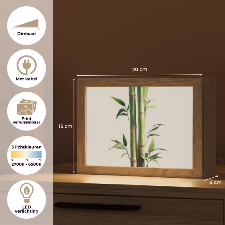 Lightbox - Wandlamp - Bamboe Groen — 7