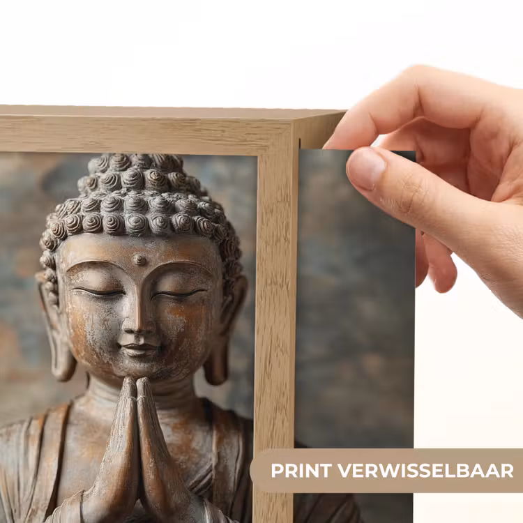 Lightbox - Wandlamp - Boedha - Beeld - Bruin - Rust — 3