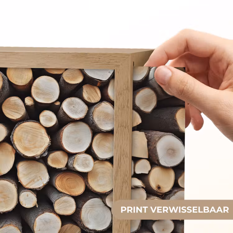Lightbox - Wandlamp - Hout - Boomstammen - Textuur — 3