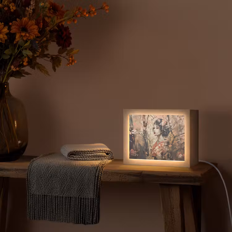 Lightbox - Wandlamp - Geisha Kersenbloesem — 4