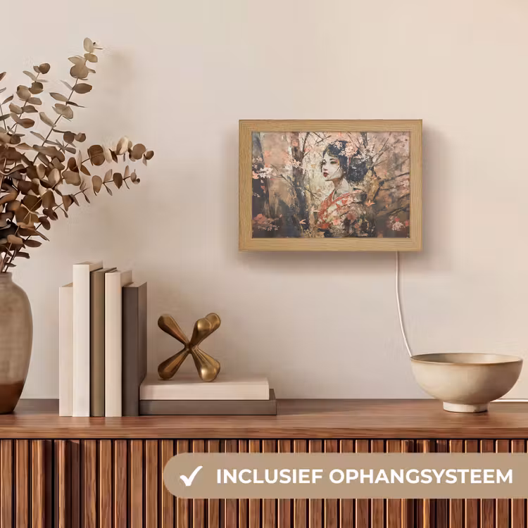 Lightbox - Wandlamp - Geisha Kersenbloesem — 8