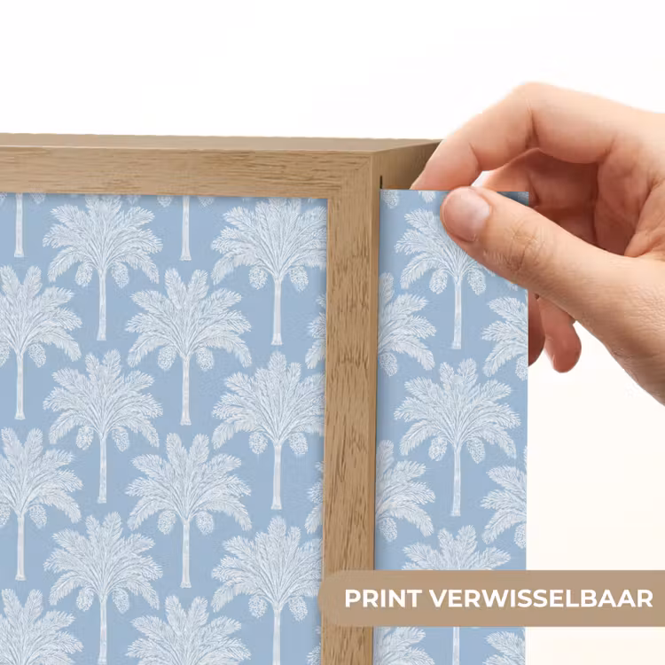 Lightbox - Wandlamp - Palmbomen Patroon Lichtblauw — 3