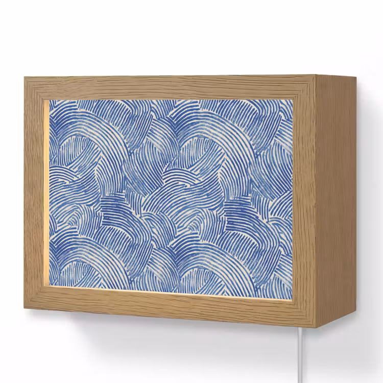 Lightbox - Wandlamp - Modern - Abstract - Blauw