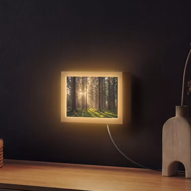 Lightbox - Wandlamp - Bos Zonlicht Mos — 2