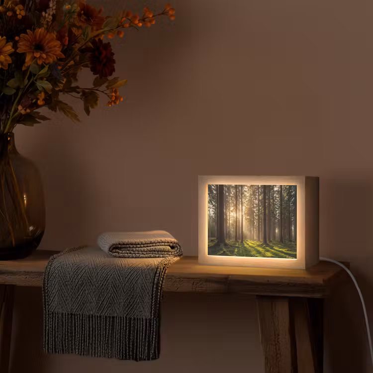 Lightbox - Wandlamp - Bos Zonlicht Mos — 4