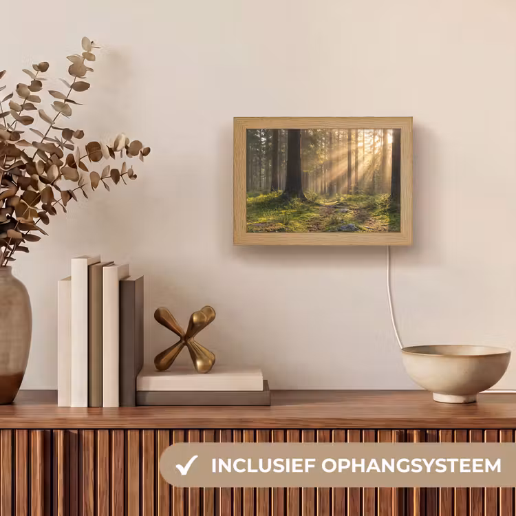 Lightbox - Wandlamp - Bos - Zonlicht - Gras — 8