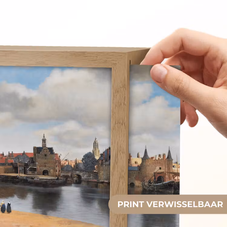 Lightbox - Wandlamp - Vermeer - Stad - Oude meesters - Kunst — 3