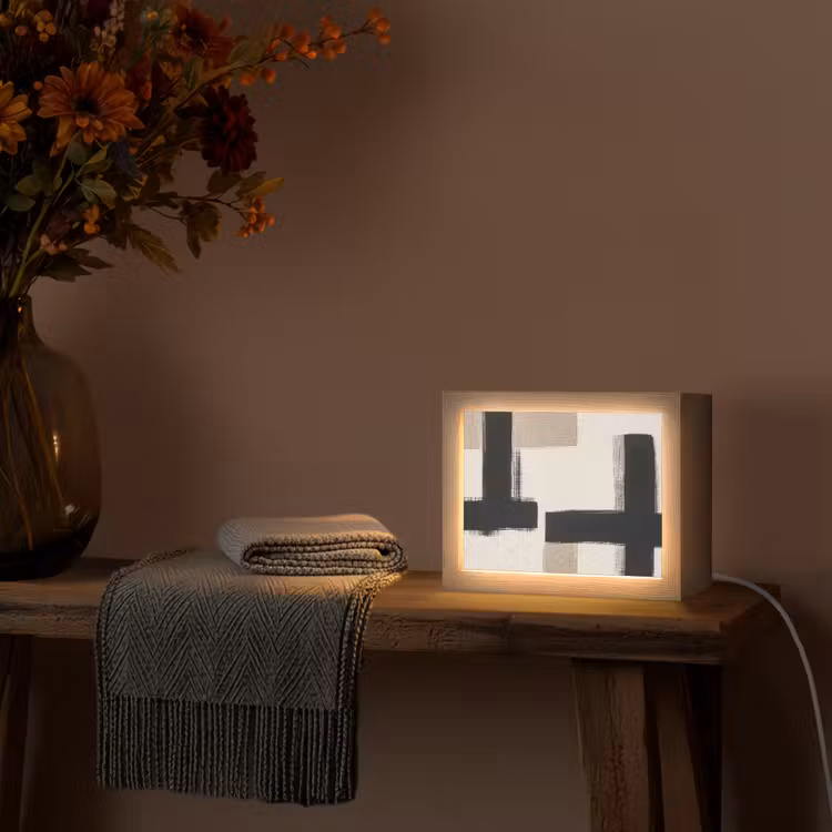 Lightbox - Wandlamp - Zwart - Abstract - Japandi — 4