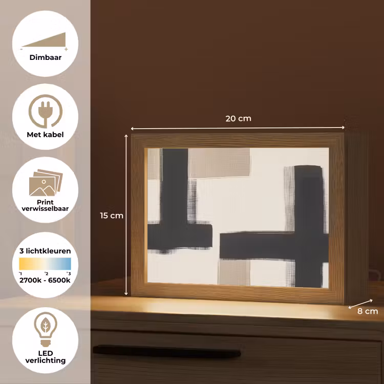 Lightbox - Wandlamp - Zwart - Abstract - Japandi — 7