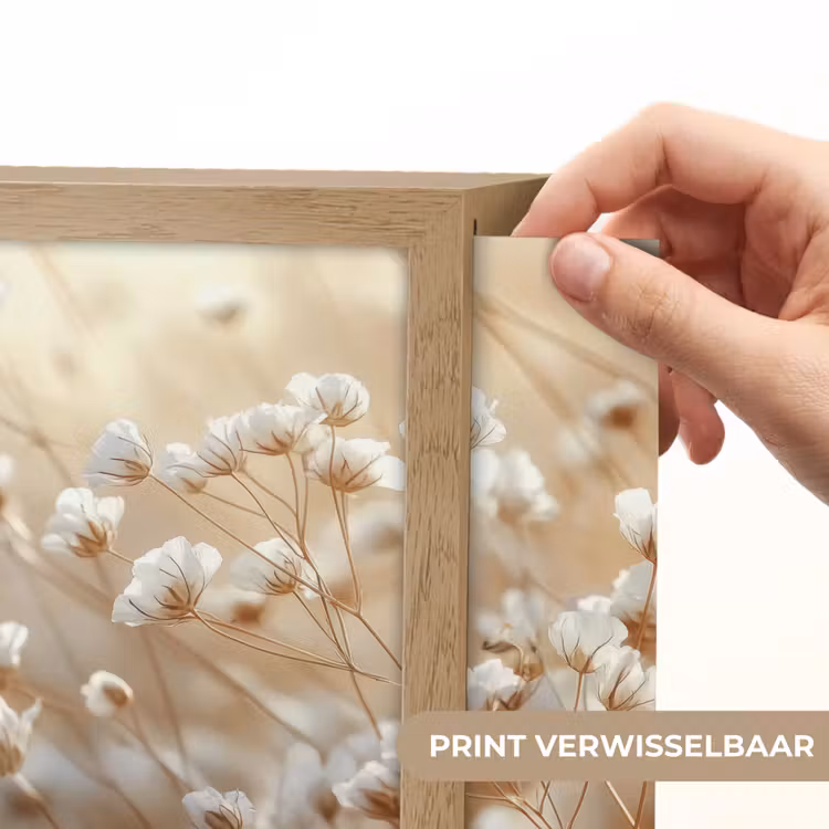 Lightbox - Wandlamp - Witte Bloemen Beige — 3