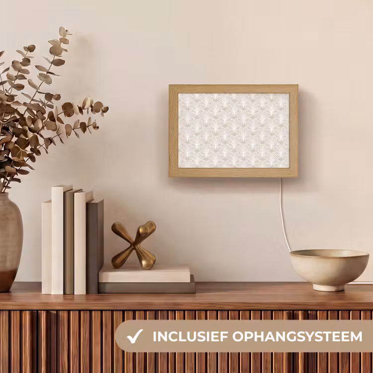 Lightbox - Wandlamp - Vintage - Waaier -Crème — 8