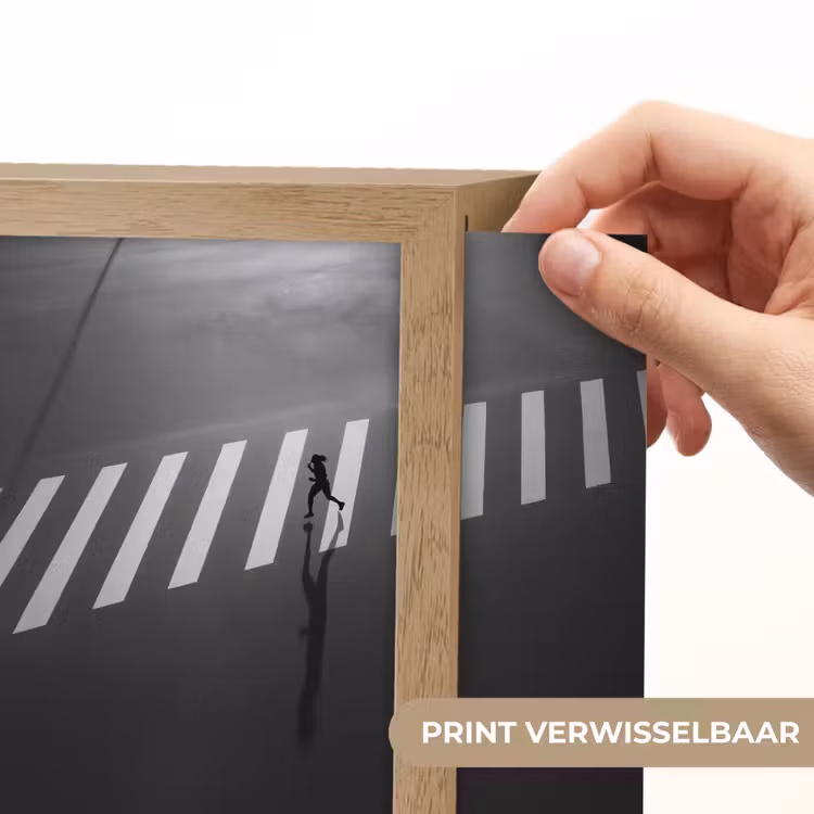 Lightbox - Wandlamp - Zeebrapad - Hardloper - Zwart - Wit — 3