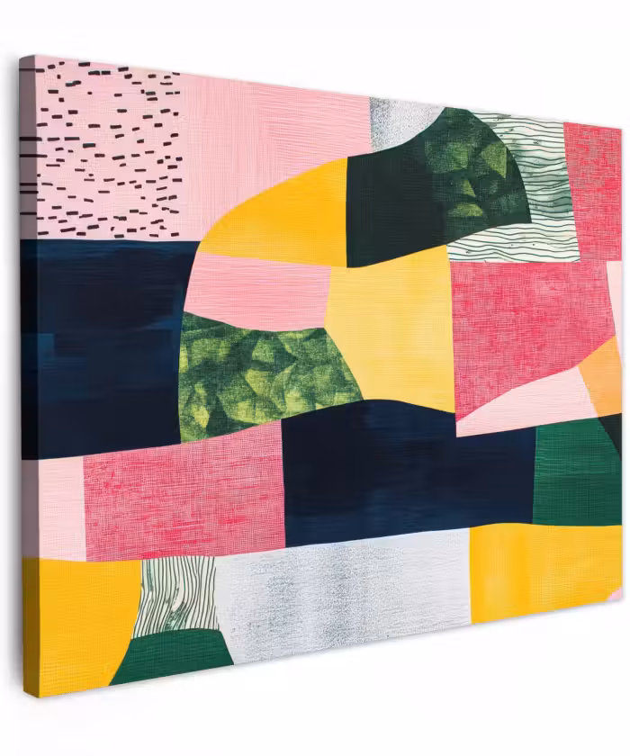 Canvas schilderij - Abstracte Geometrische Vormen