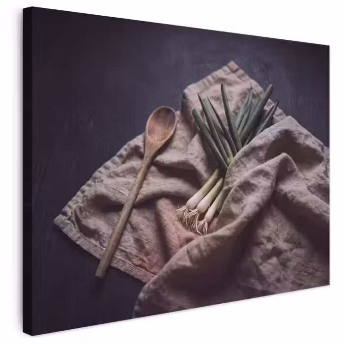 Canvas schilderij - Eten - Lepel - Rustiek
