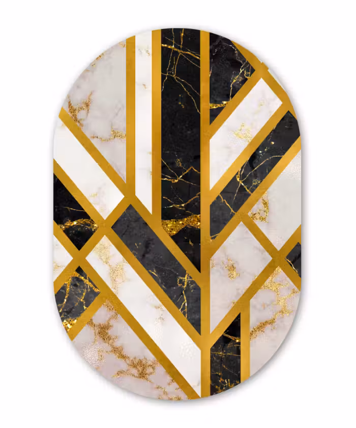 Muurovaal - Marmer - Design - Luxe