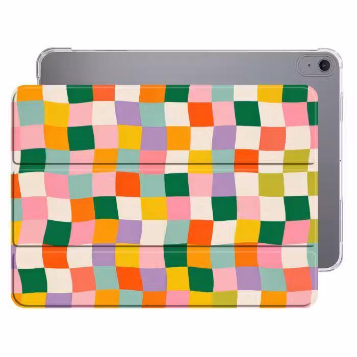 iPad hoes - Vierkanten - Kleurrijk - Golvend