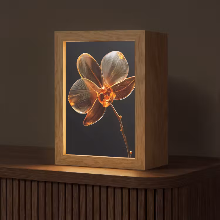 Tafellamp - Orchidee - Doorzichtig - Bloem