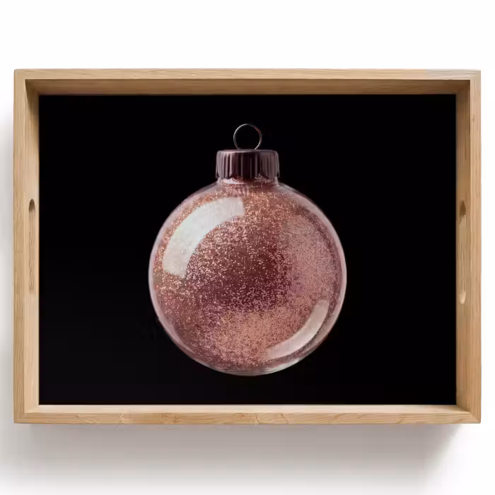 Dienblad - Kerstbal - Roségoud - Kerst