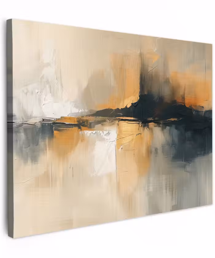 Canvas schilderij - Moderne kunst - Abstract - Zwart