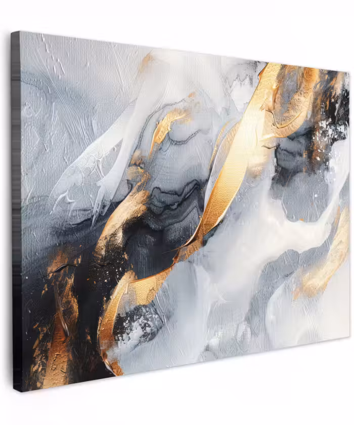 Canvas schilderij - Kunst - Goud - Luxe - Abstract - Modern