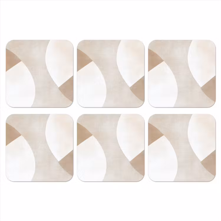 Onderzetter​ - Abstracte Vormen Beige