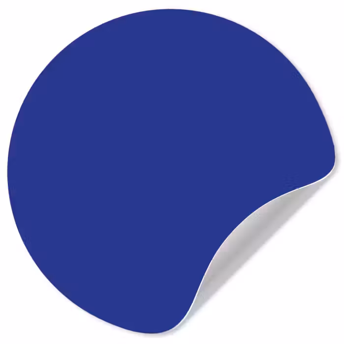 Behangcirkel - Blauw - Effen kleur - Donkerblauw