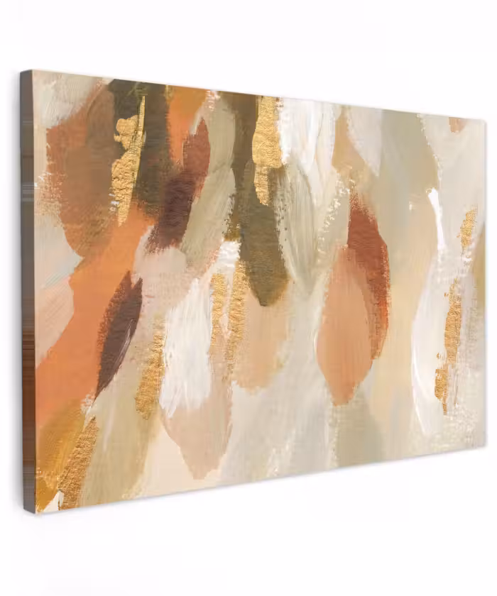 Canvas schilderij - Kunst - Verf - Rood