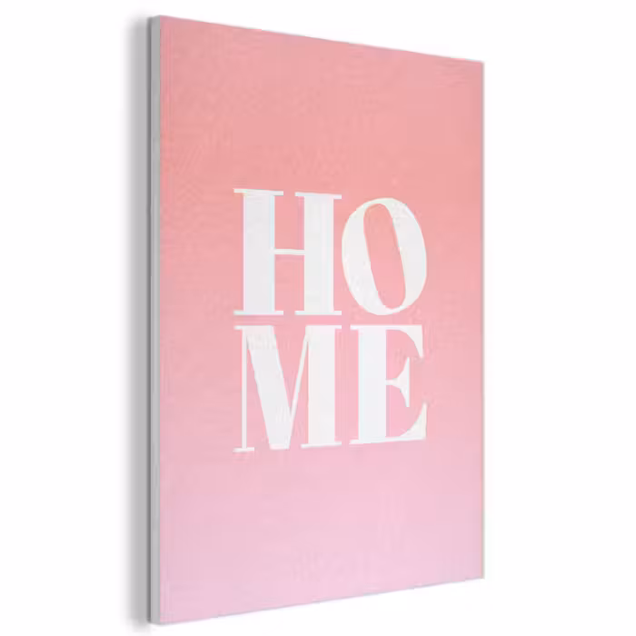 Akoestisch schilderij - Home - Letters - Groot - Roze