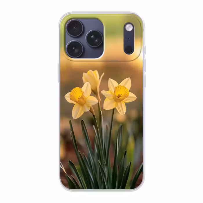 Telefoonhoesje Softcase - Gele Narcissen