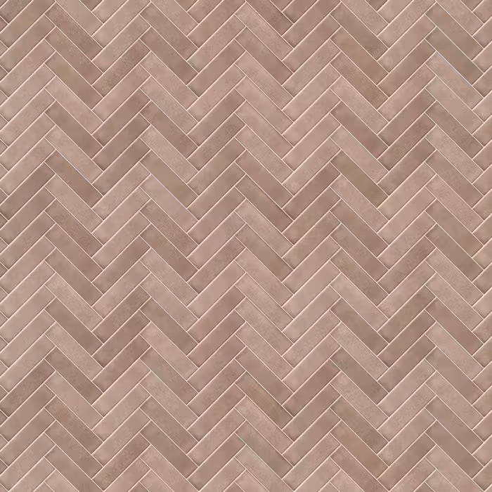 Behang - Visgraat - Wandtegel - Oudroze - Terracotta