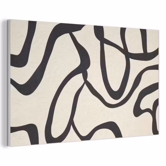 Akoestisch schilderij - Abstract - Lijnen - Modern - Beige