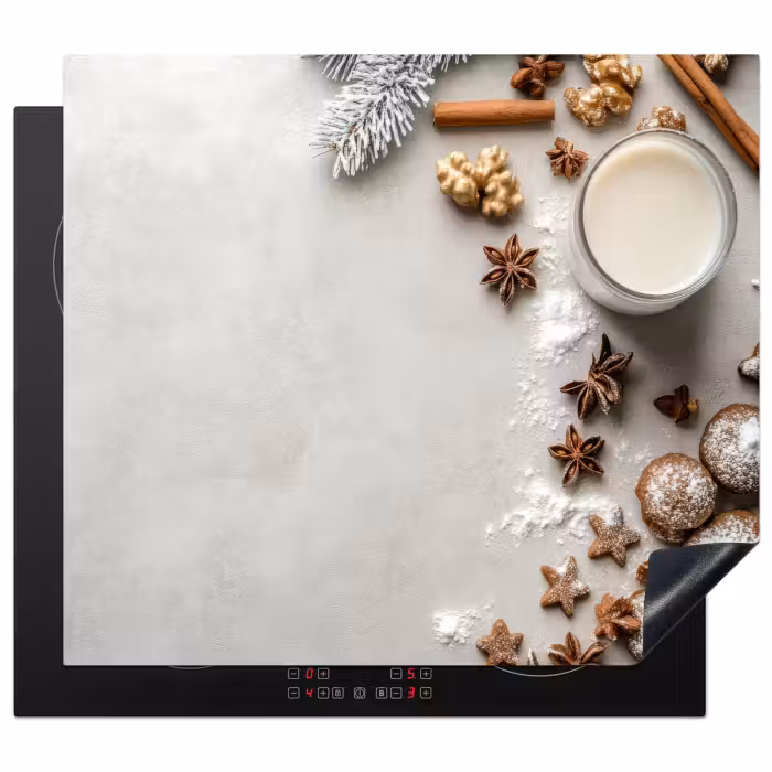 Inductie beschermer - Kerstkoekjes met Melk en Kaneel