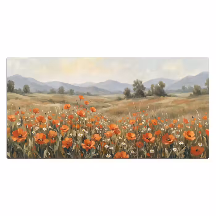 Bureau onderlegger - Bloemen - Bergen - Natuur