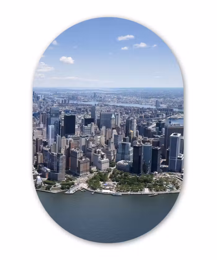 Muurovaal - New York - USA - Skyline