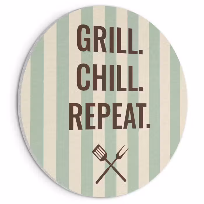 Akoestisch schilderij - Quote - Strepen - Grill