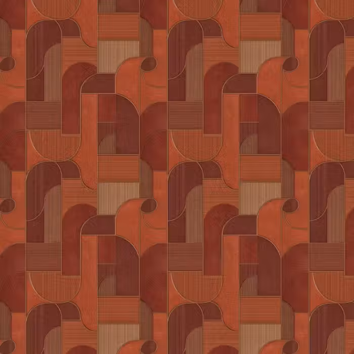 Behang - Geometrisch - Abstract - Textuur - Bruin