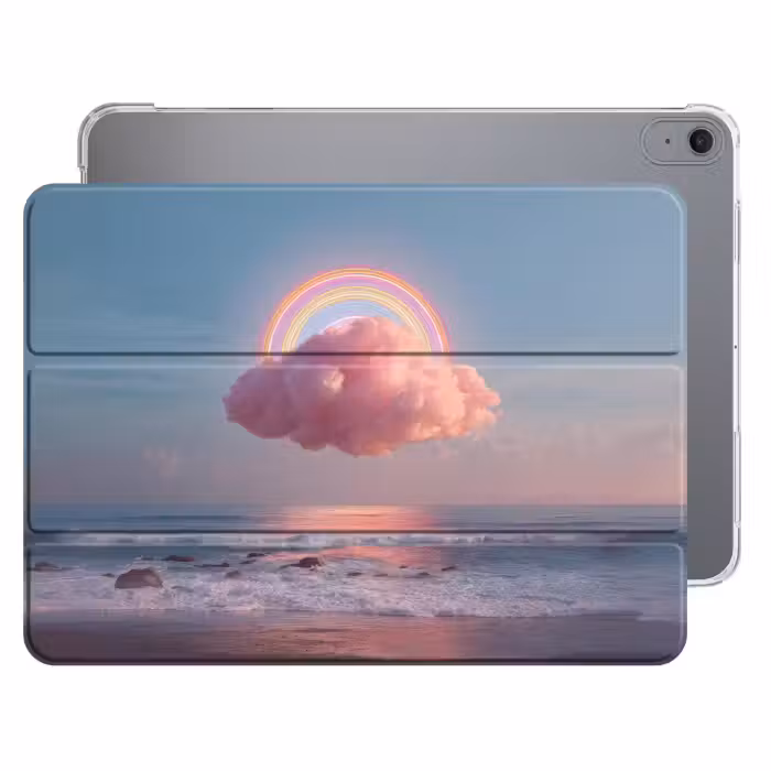 iPad hoes - Wolk - Regenboog - Zee