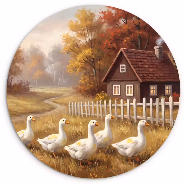 Wandcirkel - Glas - Vogel - Huis - Natuur